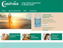 Tablet Screenshot of cysto-protek.com